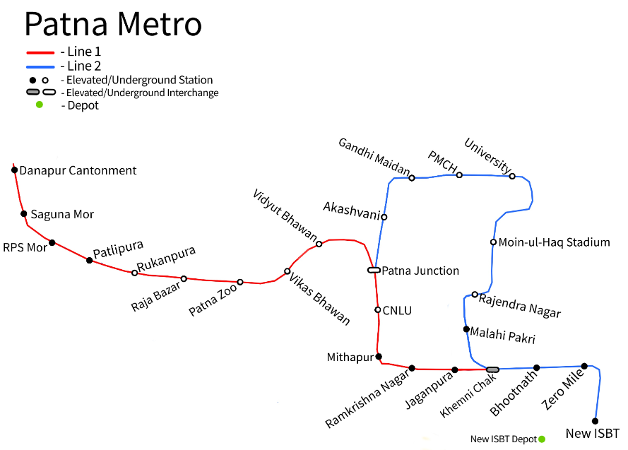 Patna Metro Route