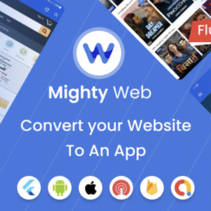 Mighty Web Webview: Web to App Convertor(Flutter + Admin Panel)